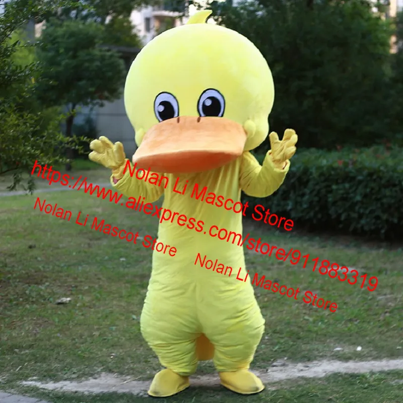 Hot Sale Adult Size EVA Material Yellow Billed Duck Mascot Costume Crayon Cartoon Set Cosplay Birthday Party Masquerade 959