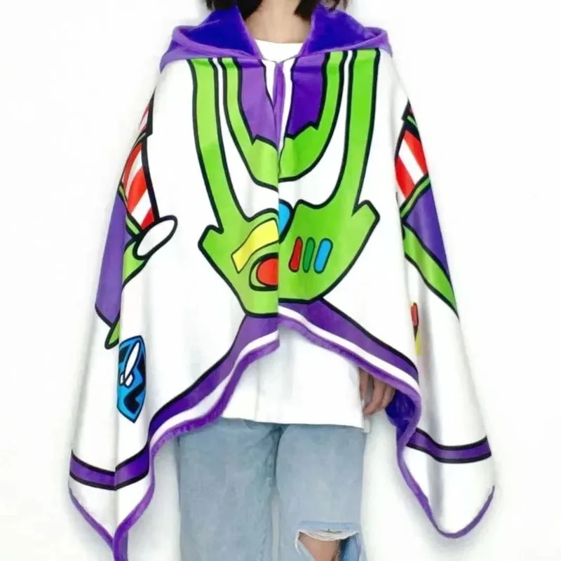 Disney Buzz Lightyear cute men and women new cartoon home comfortable and soft nap air conditioning warm bathroom cloak blanket