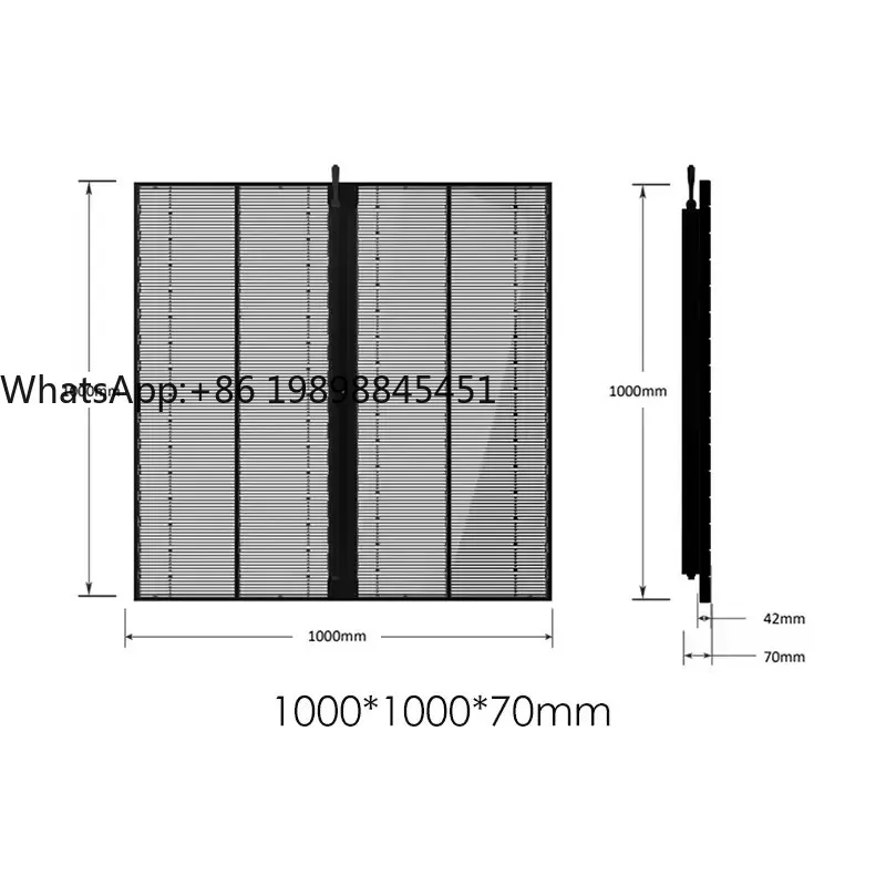 

High Brightness RGB Indoor P3.91-7.81 Advertising Glass Window Wall Transparent LED Display Screen