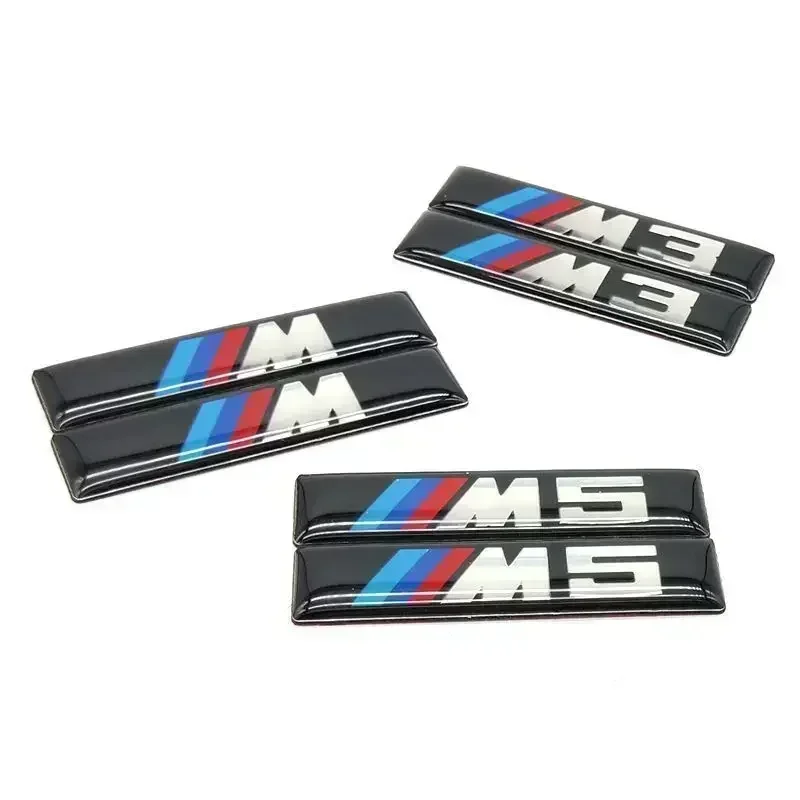 2Pcs Epoxy Emblem Car Side Fender Stickers Badge for BMW M3 M5 X3 X5 X1 E36 E39 E46 E60 E90 E92 F10 F30 F01 F02 Accessories