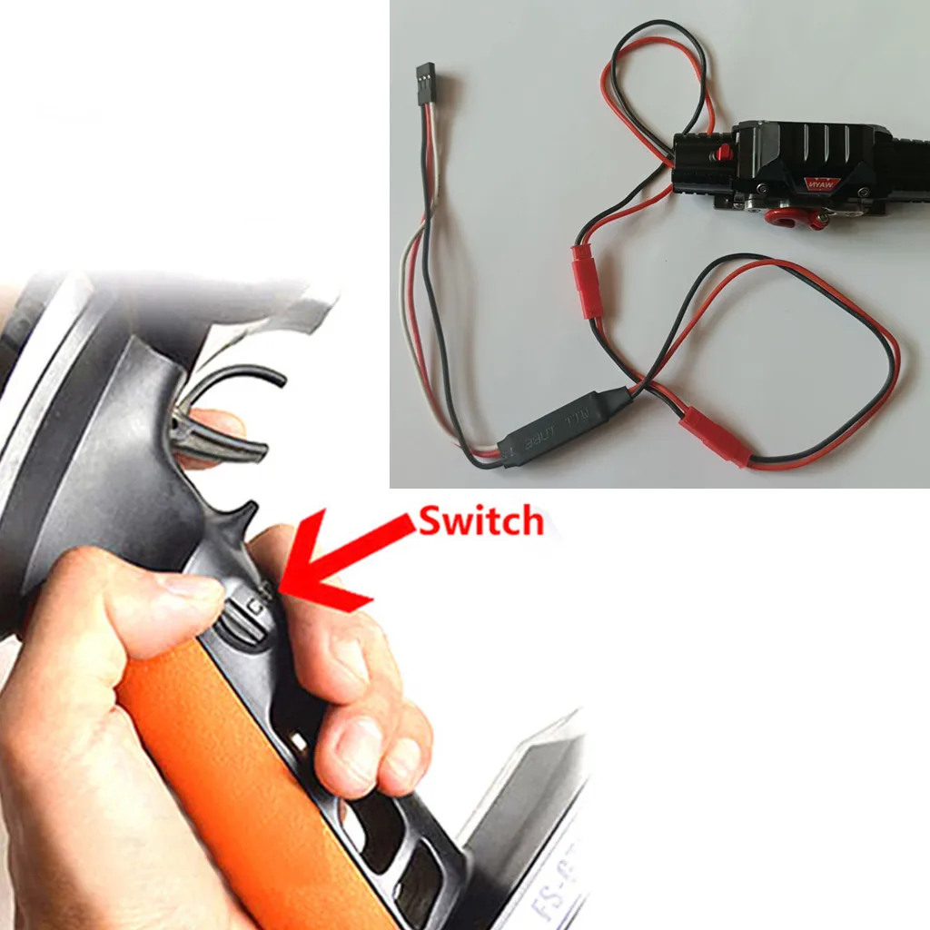 Cabrestante de Control remoto CH3 para coche, Panel de línea de Control, Cable receptor Compatible con 1/8 1/10