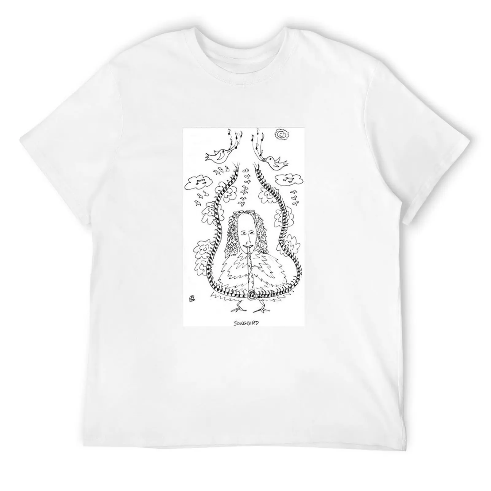 

Song Cartoon - Songbird T-Shirt boys animal print man clothes basketball graphic tees summer top clothes for men