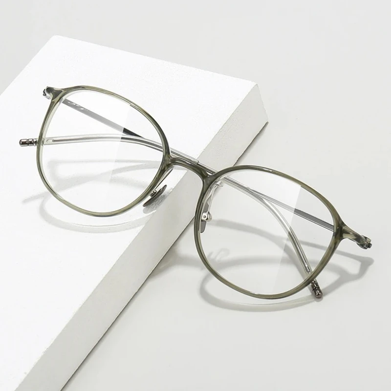 

2025 Titanium Progressive Prescription Glasses Women Square Anti Blue Light Photochromic Eyewear Optical Myopia Eyeglasses