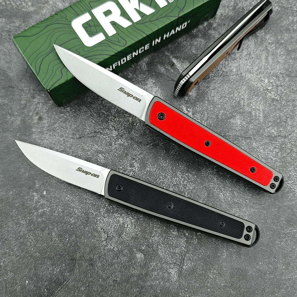 CR 7190 Tactical Folding Pocket Knife Sharp 8Cr13Mov Steel Blade 420 Steel+G10 Handle Hunting Self-defense EDC Outdoor Knife