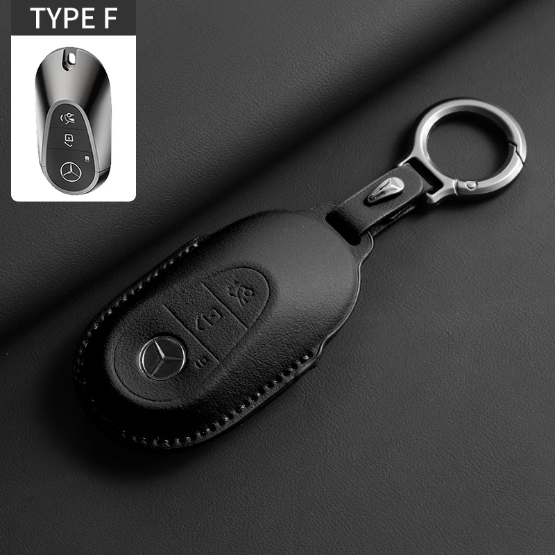 

Full Flip Leather Car Remote Key Case Cover Shell For Mercedes Benz A B C E S G Class W204 W205 W212 W213 W176 W177 GLC CLA AMG