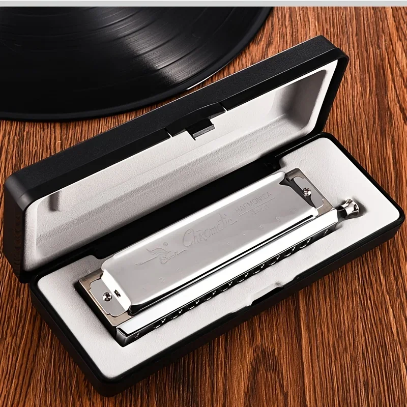 10 Kong 40 Sound Semi-tone Harmonica Performance Band Personal Performance With Pocket Piano Inside, Easy To Carry