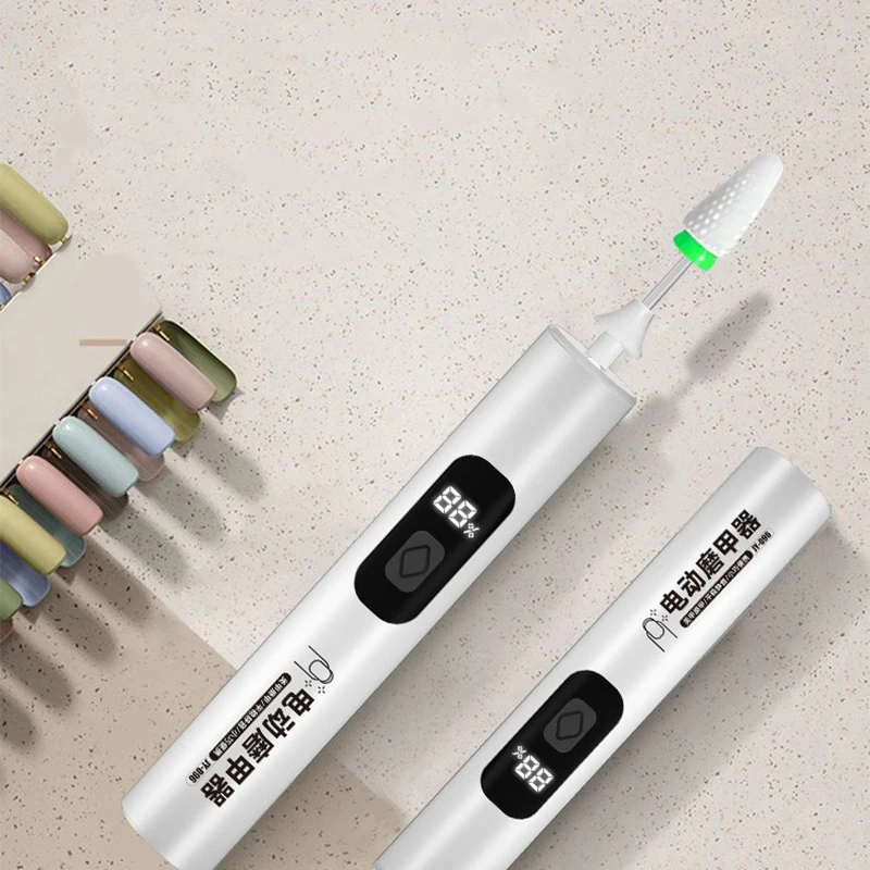 Taladro Inalámbrico para Uñas [JN] 35000 RPM, Cortador de Manicura, Reparación de Uñas, Fresadora de Pedicura, Pulidor, Lima de Uñas Recargable por USB