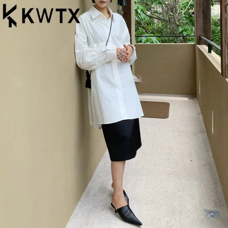 

KWTX Women’s Batwing Sleeve Lapel Collar Shirt with Pockets Spring Summer 2025 Casual Elegant Slimming Relaxed Premium Quality