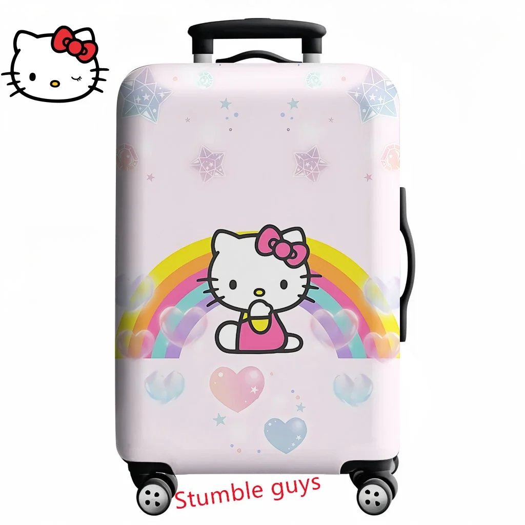 Protezione da viaggio per valigia Kawaii Hello Kitty adatta per bagagli da 18-32 pollici con stampa anime
