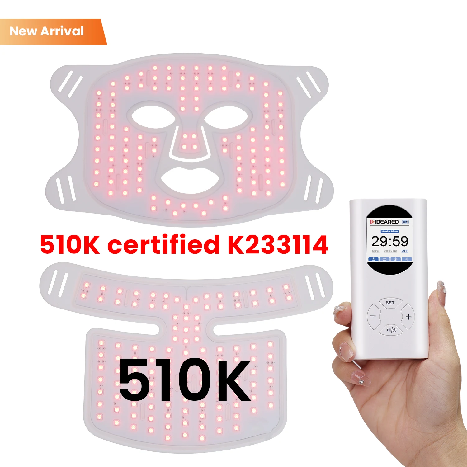 Smart Library Manufacturer Custom Led Face Light  Machines NIR Infrar Led Mask Light  Silicone Red Light  M