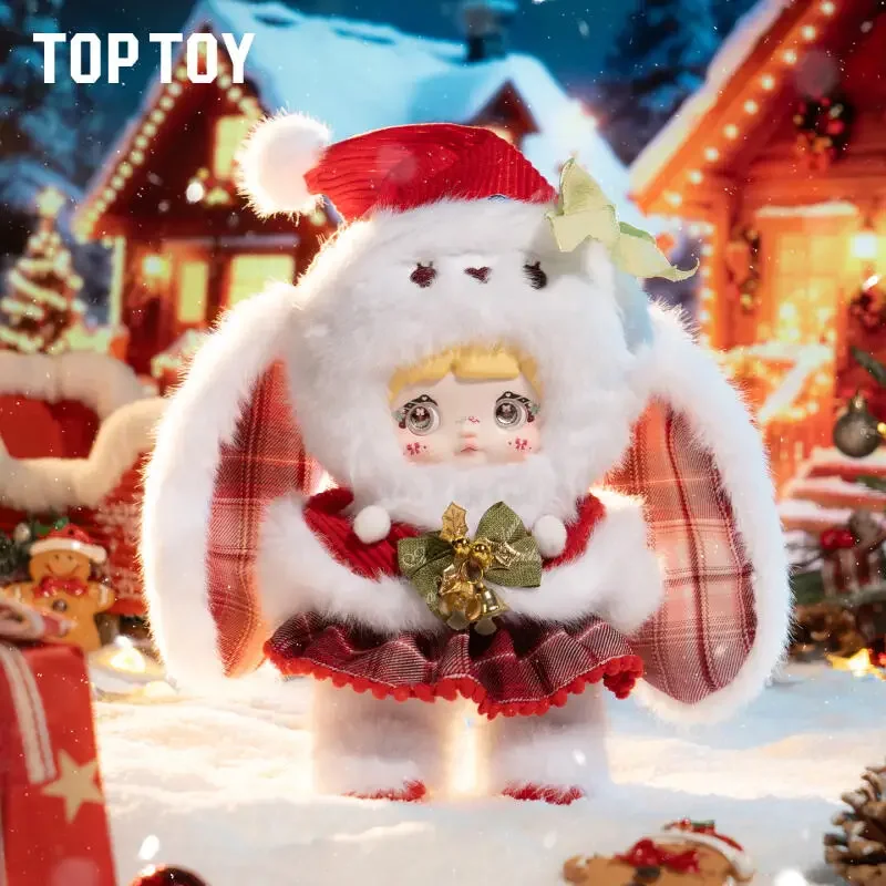 TOPTOY Nommi Magiczna Seria Świąteczna Noc Wigilii Blind Box Torebka Niespodzianka Dekoracja na Biurko Figurki Anime Śliczny Model Prezent