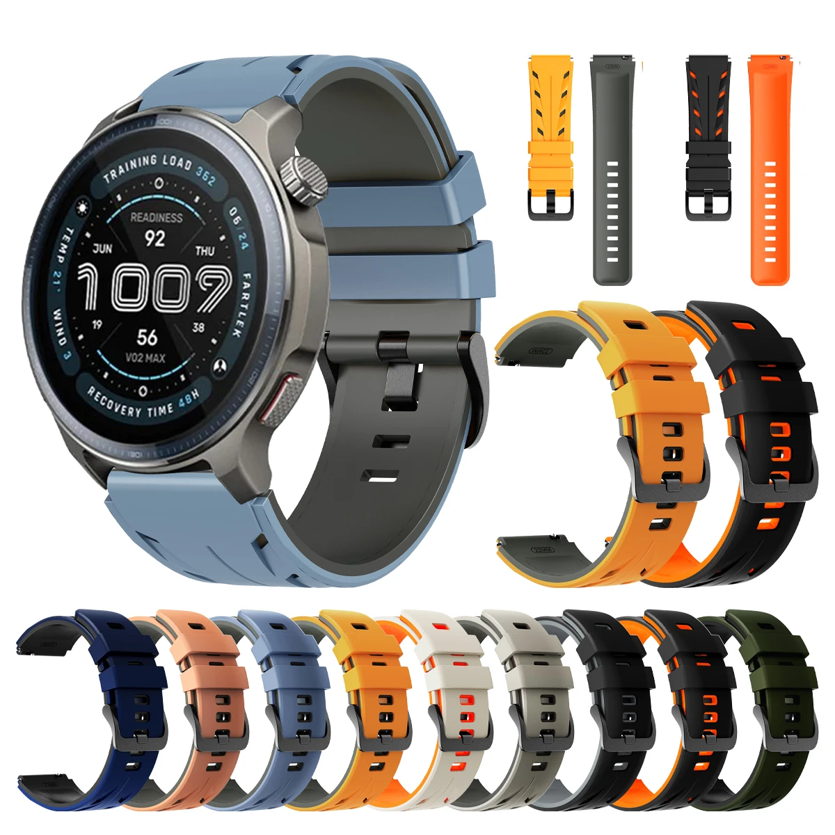 22Mm Silicone Strap…