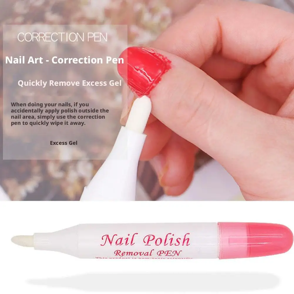 Nagellackentferner-Stift, Nagellack-Korrekturstift, Maniküre-Werkzeug für die schnelle Beseitigung von Nagelkunst-Fehlern, Nagelpflege-Zubehör – Detail 5