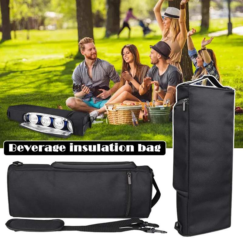 Insulated Golf Cooler Bag Thermal Cooler Bag Oxford Cloth One-shoulder Beer Red Wine Cooler Carrier Insulated Drink Bag