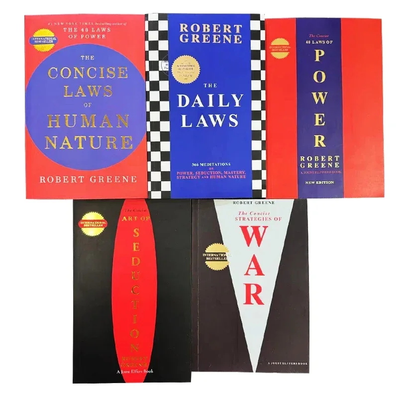 5 книг The Concise Strategies of War / Seduction / Concise Laws / Daily Laws / 48 Laws of Power by Robert Greene