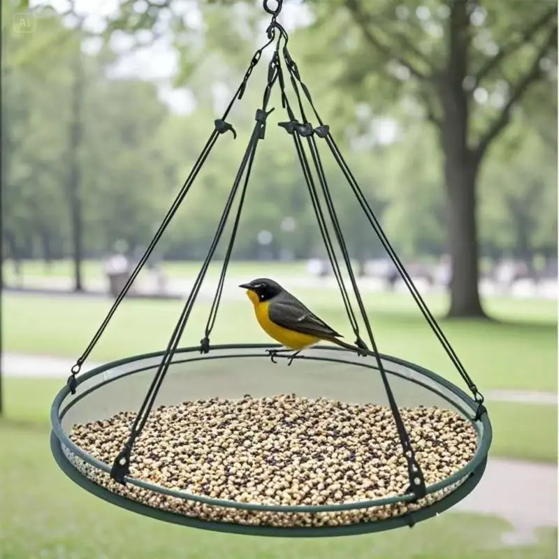 

Устойчивый к атмосферным воздействиям садовый лоток для кормления птиц, армированная сетчатая конструкция, платформа подачи для