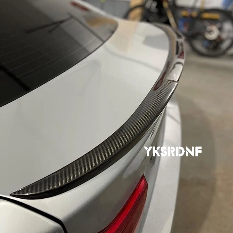 F36 Car Racing Rear Trunk Spoiler Boot Lip Wing Spoiler For BMW 4 Series F36 Gran Coupe 2014 - 2019 Carbon Fiber Racing Lip