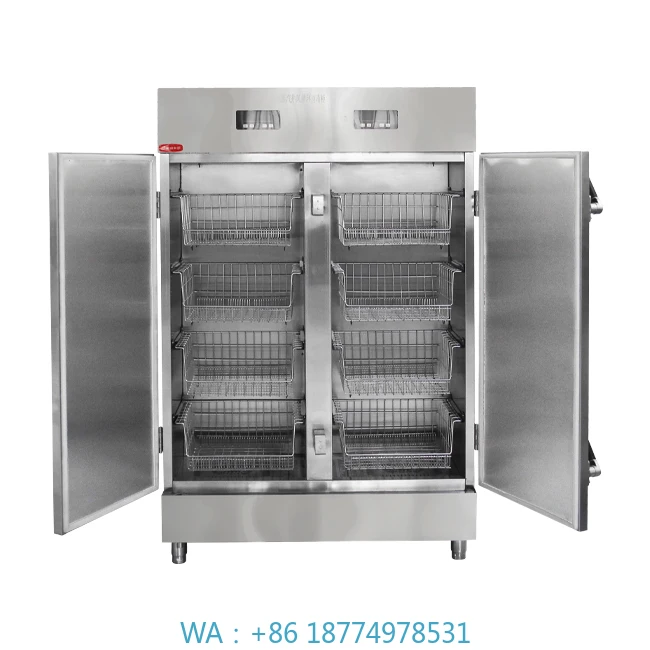 

Cabinet Trolley with Steam and Drying Function High Temperature Commercial Restaurant Dish Sanitizing Cabinet Disinfection