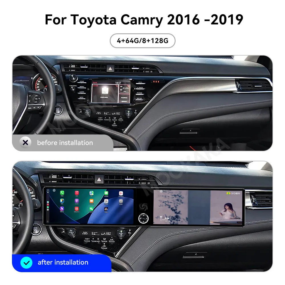 Touch Screen Car Radio For Toyota Camry 2016-2019 Android GPS Automotive Multimedia Auto Radio Stereo Receiver Head Unit