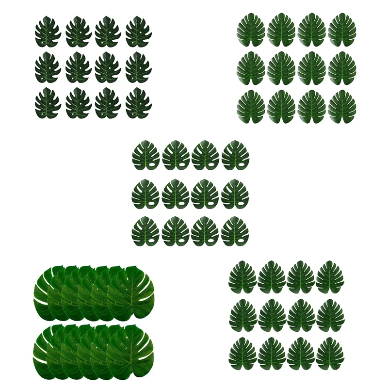 Artificial Tropical Palm Leaves Jungle Party Decoration Animal Summer Hawaiian Wedding Home Table Decor S Durable Easy To Use