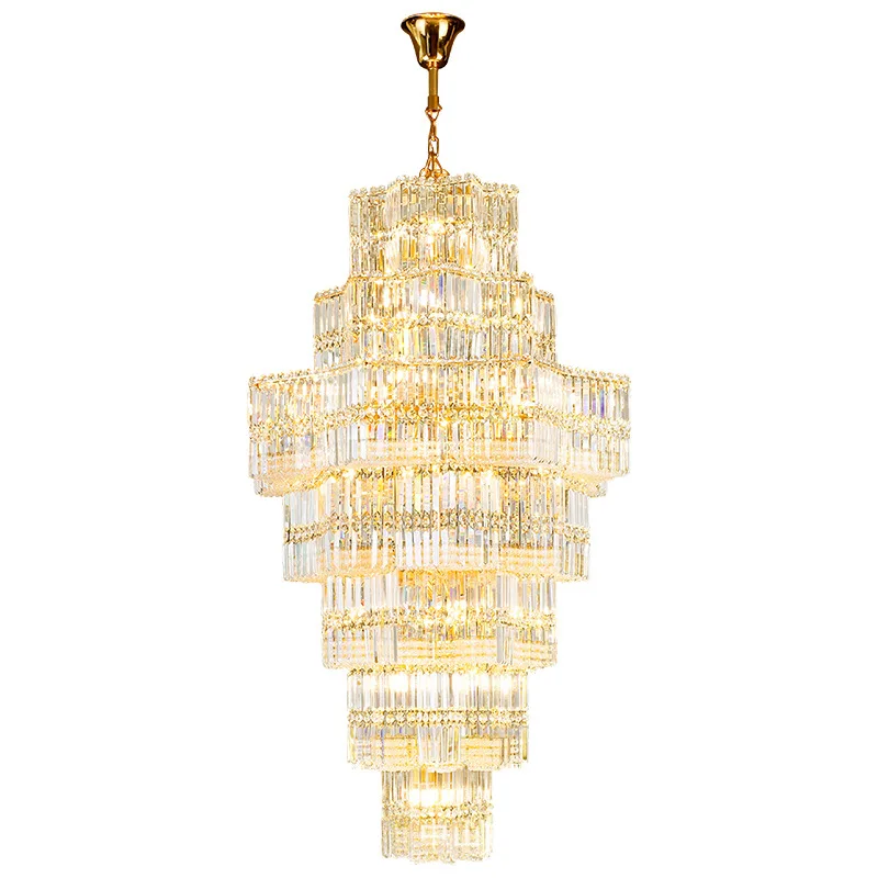 

Postmodern light luxury lamp villa mid-floor revolving staircase hotel manager