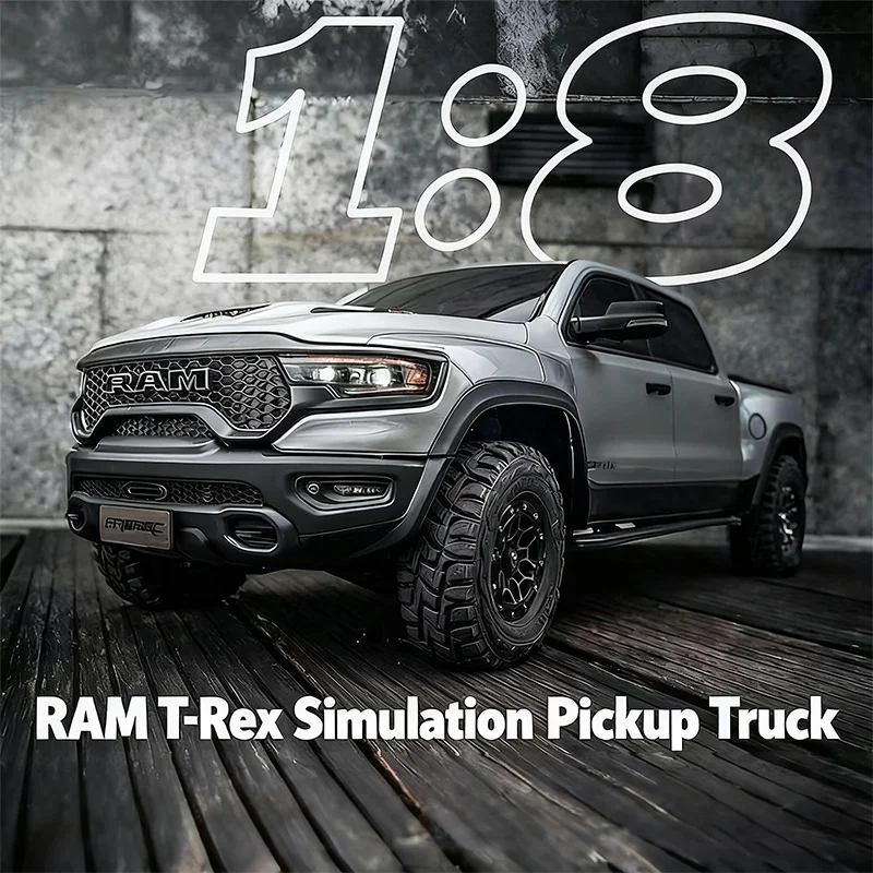 Km thor 1:8 tiranossauro rex 1500 caminhão captador simulado rc controle remoto 4wd veículo de escalada elétrica modelo de veículo off-road