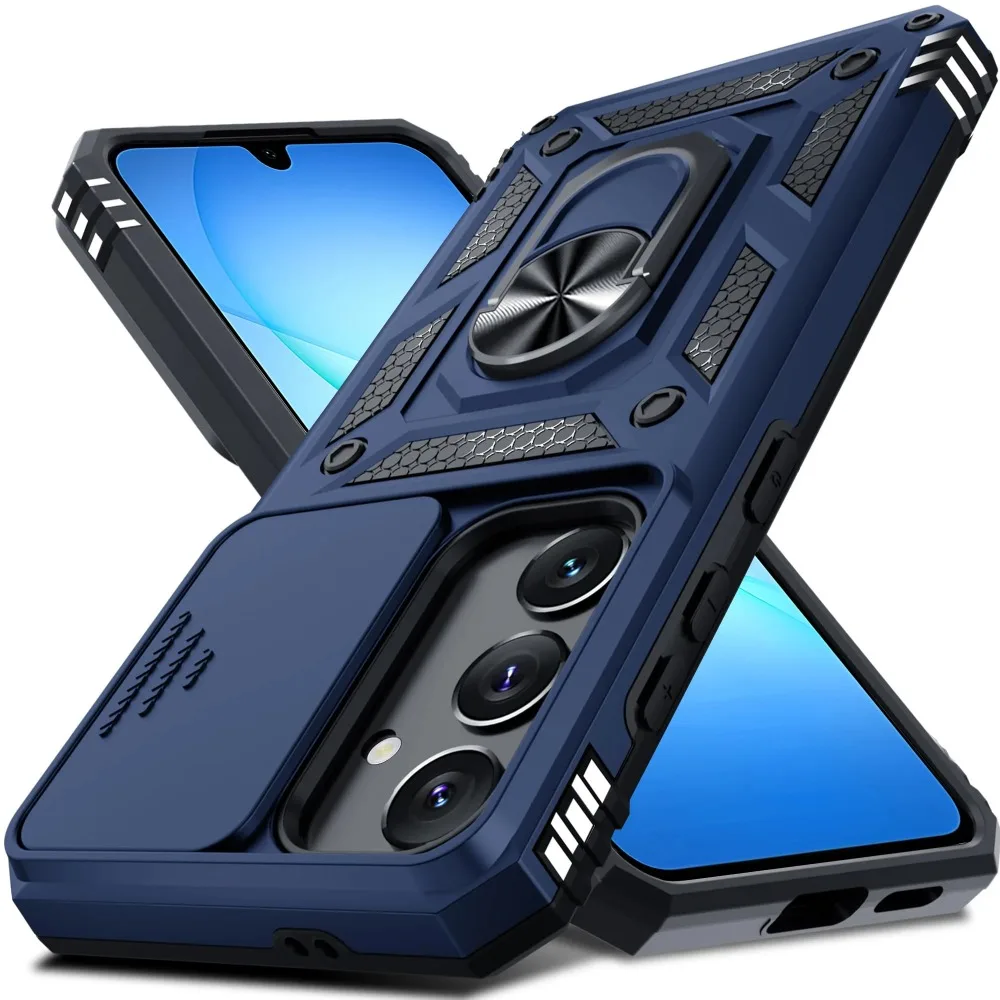 Case For Samsung Galaxy S26 S25 S24 S23 Ultra Plus FE A17 A07 A56 A36 A06 A55 Military Grade Protection Phone Slide Camera Cover