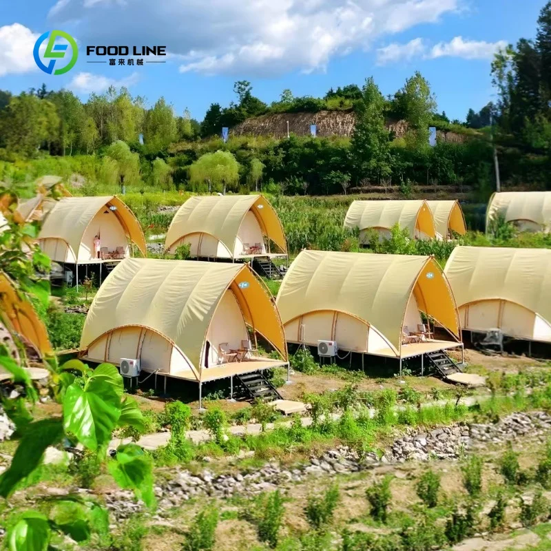 Customized Outdoor Luxury Sailing Shape Hotel Tent Waterproof Glamping Safari Lodge Tent House for Camping Resort
