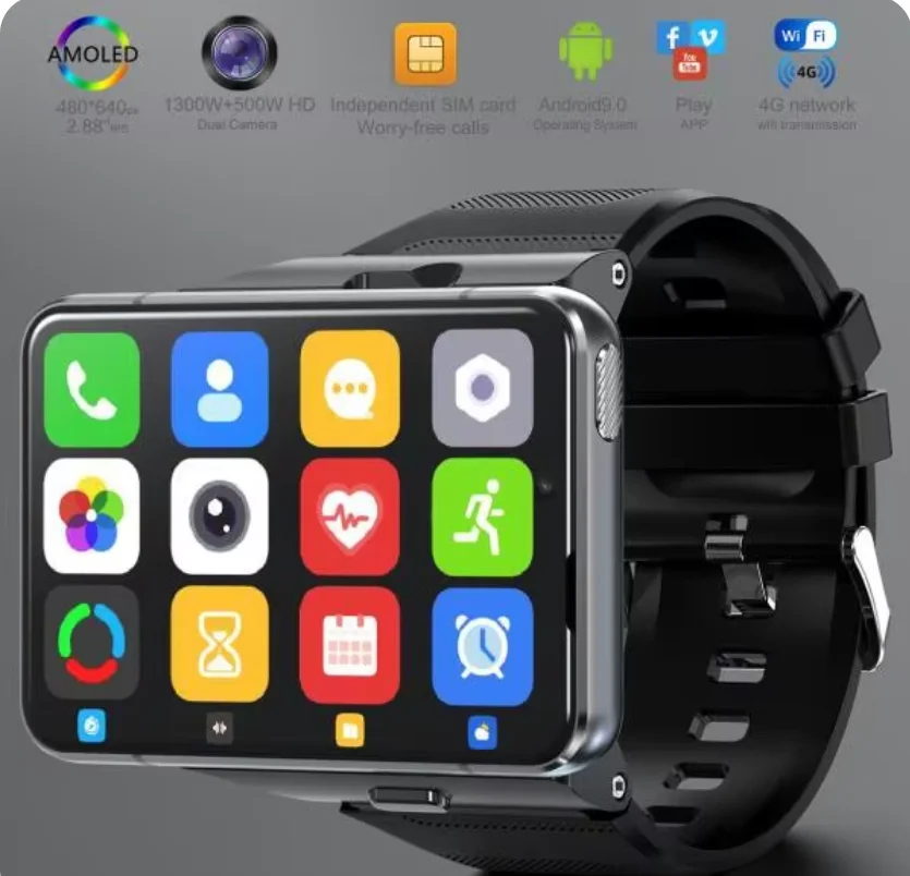 2024 New 4G LTE Android Smart Watch MTK6761 Quad Core 4GB 64GB 2.88