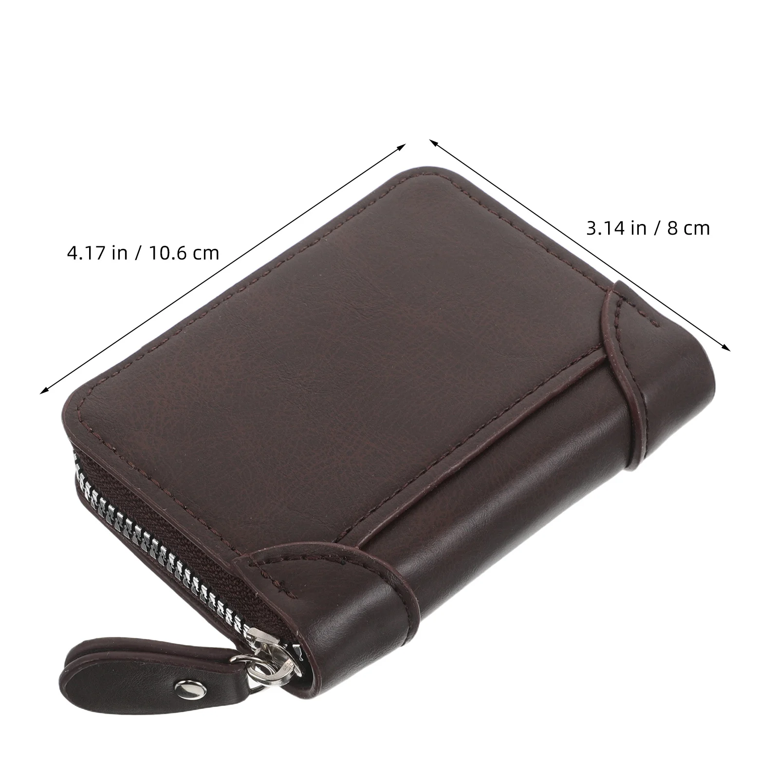 Compact Accordion Style Multi Slot Zipper Card Holder Portable Travel Wallet Credit Id Business Organizer Men Accordion Wallet