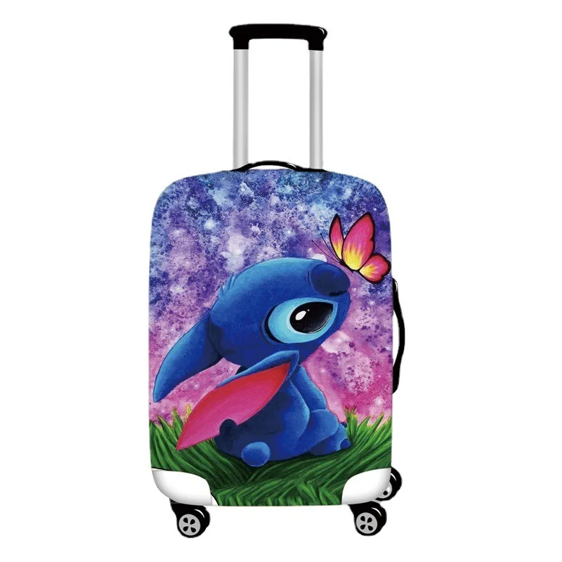 Disney Cartoon Stitch Elastic Luggage Protective Cover Suitcase Dustproof Baggage Cover for 18-32 Inch Trolley Cover Accessories