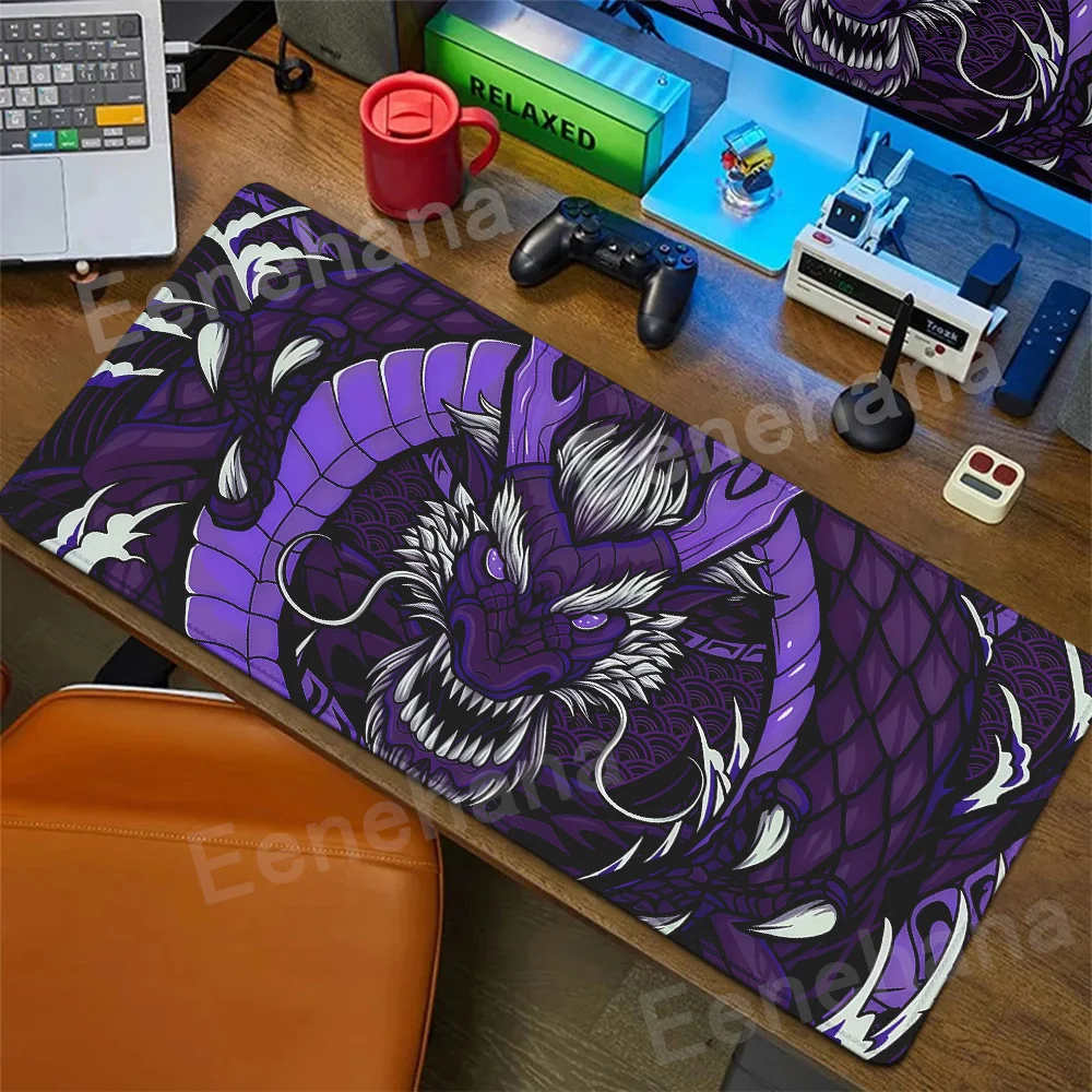 

Purple Dragon Mouse Pad Large Table Mat Gamer Deskpad Gaming Mousepad E-Sports Mausepad Desk Mat Office Accessories Art Carpet