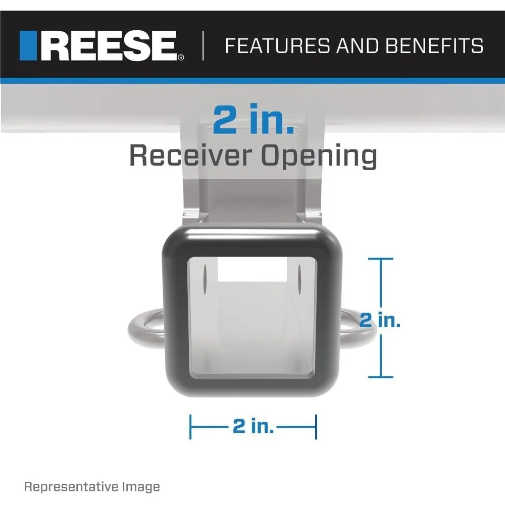 2-дюймовый задний приемник класса IV для Dodge Ram 1500/2500/3500, черная отделка, высокая буксирная способность