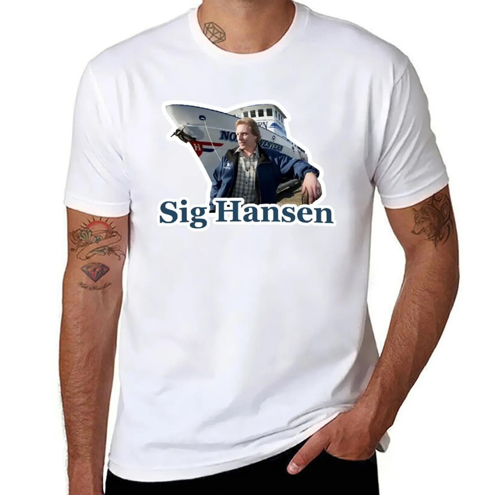 

Deadliest Catch Sig Bleu classique T-Shirt t shirt man plain t shirts for man cotton funny T-Shirt