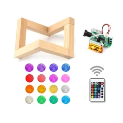 16 Colors 1W LED Moon Lamp Board 3D Printer Parts Remote Control Board Touch Sensor Night Light Circuit Panel USB Charging