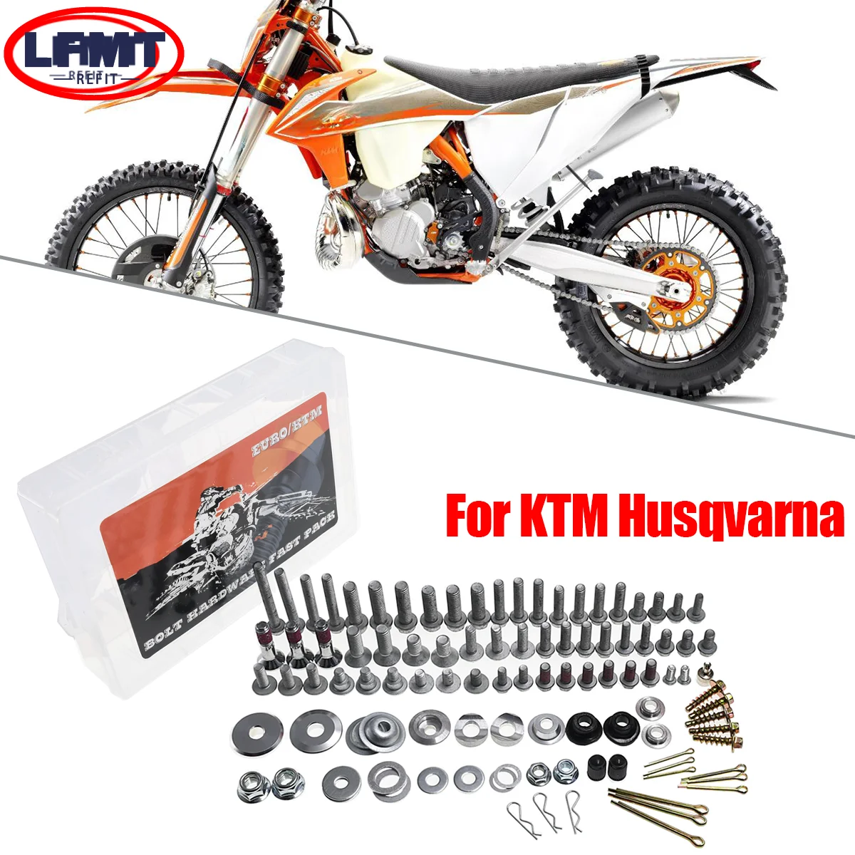 Image of Motocross Komplett-Schraubensatz Reparatur-Kit für KTM 125-500 EXC EXCF SX SXF XC XCF XCW TPI Motorrad Dirt Bike Teile