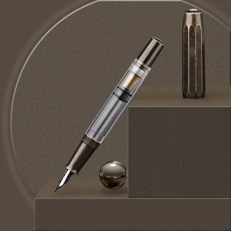 majohn-t1-handmade-resin-piston-ink-suction-fountain-pen-daming-tip-transparent-pen-barrel-large-capacity-adult-student-gift-box
