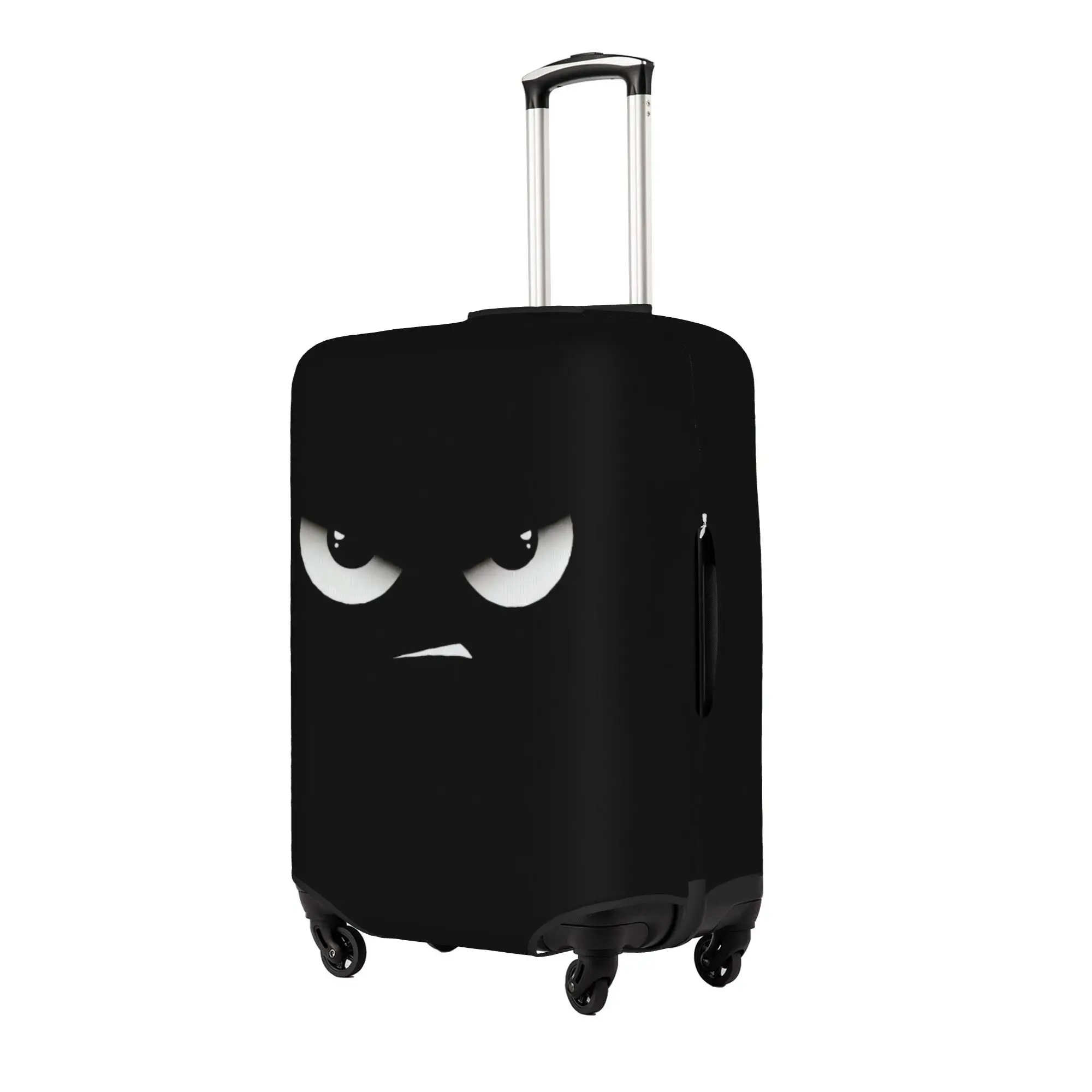 Custom Funny Face Travel Luggage Cover Dust Proof Cartoon Silly Faces Suitcase Cover Protector Fit 18-32 Inch
