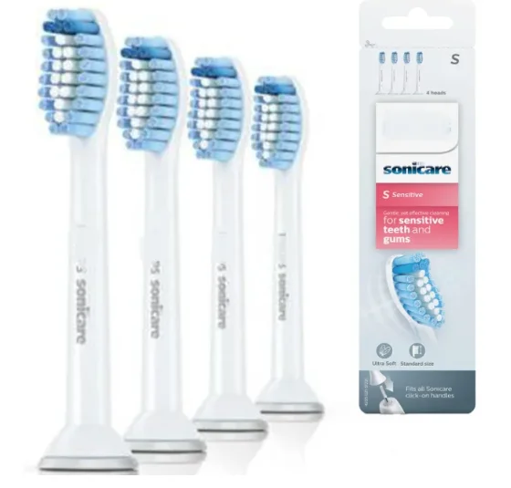 4 Pack White Toothbrush Replacement Heads Replacement Electric Toothbrush Heads for Philips Sonicare I S InterCare