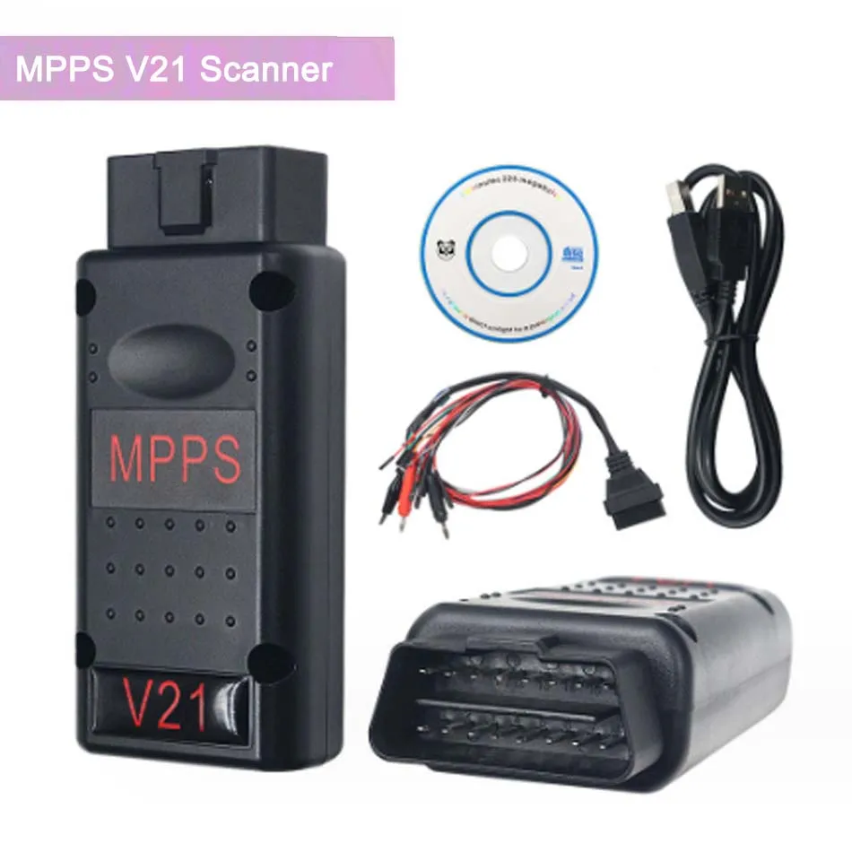 MPPS V21 MAIN+TRICORE+MULTIBOOT with Breakout Tricore Cable for M3.8, M5.9, ME7xx, MED9, MED17, EDC15/16/17 Obd2 Fault Scanner