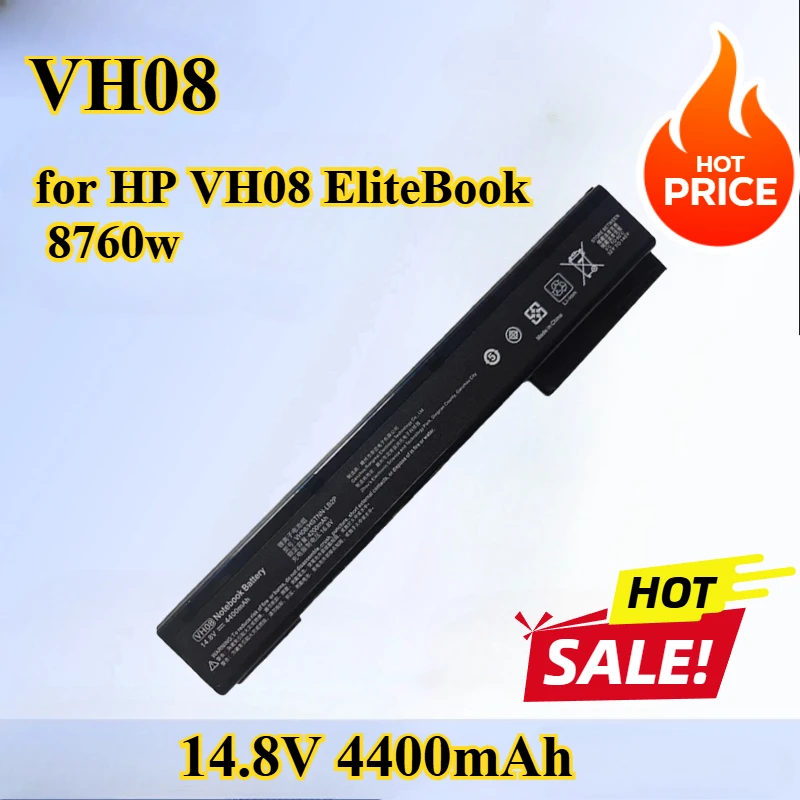 

14,8 В 4400 мАч подходит для HP VH08 EliteBook 8760w 8560w 8570w 8770w Замена аккумулятора ноутбука