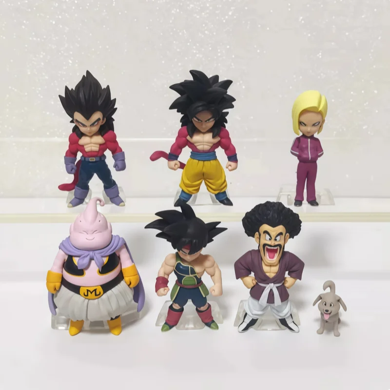 Bandai Dragon Ball ADVERGE 7 Box Egg Candy Toy Mini PVC-Figur Desktop-Dekoration Ornament Anime-Sammlerstatue Geschenk für Sammler