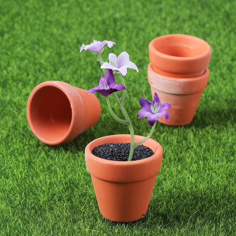 

20pcs Ceramic Flowerpot Mini Terracotta Clay Pots Succulent Holders Plant Container Small Wall Garden Balcony