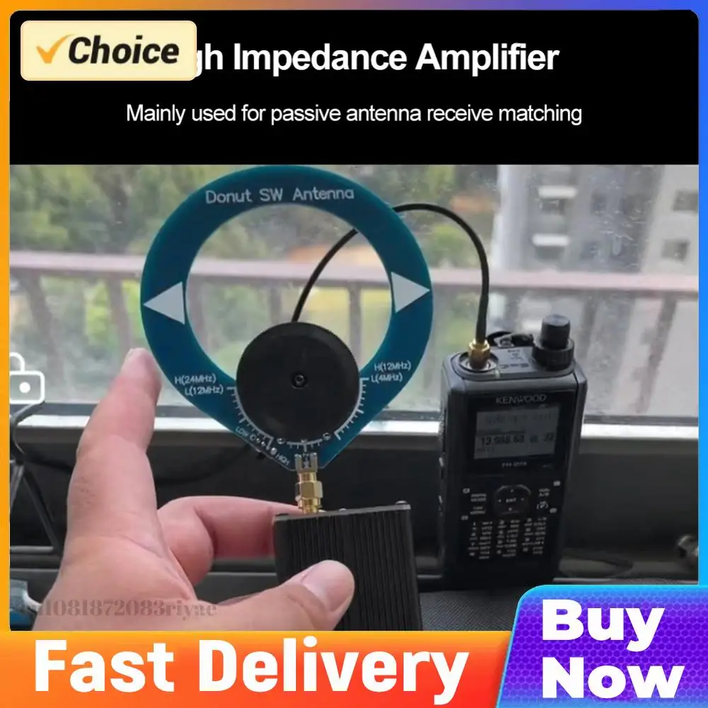 

Высокоимпедансный усилитель, малогабаритная петлевая антенна 1Гц-300МГц, круговая антенна 5В 600мА, встроенный аккумулятор 600мАч для SDR и раций