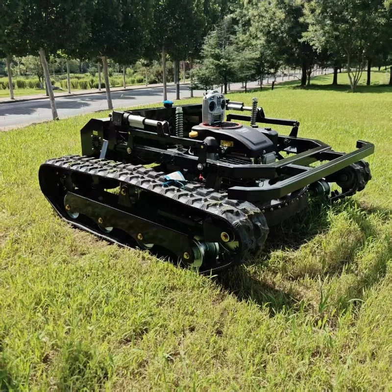 Self Propelled Robotic Lawn Mower Large Engine for Large Yard Outdoor Industrial Use Durable Equipment