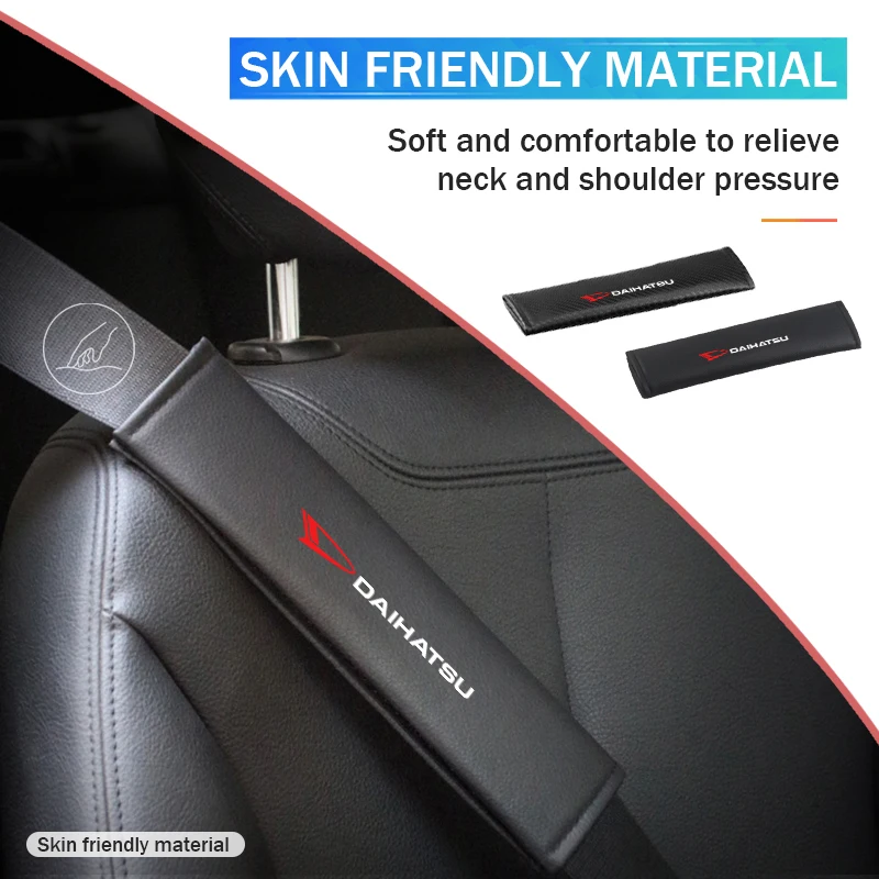 Fundas para Cinturón de Seguridad de Coche, 1/2 Piezas, Protector de Hombro, para Daihatsu Feroza, Cuore, Storia, Rocky, Harga, Ayla, Sigra, Hijet, Mira
