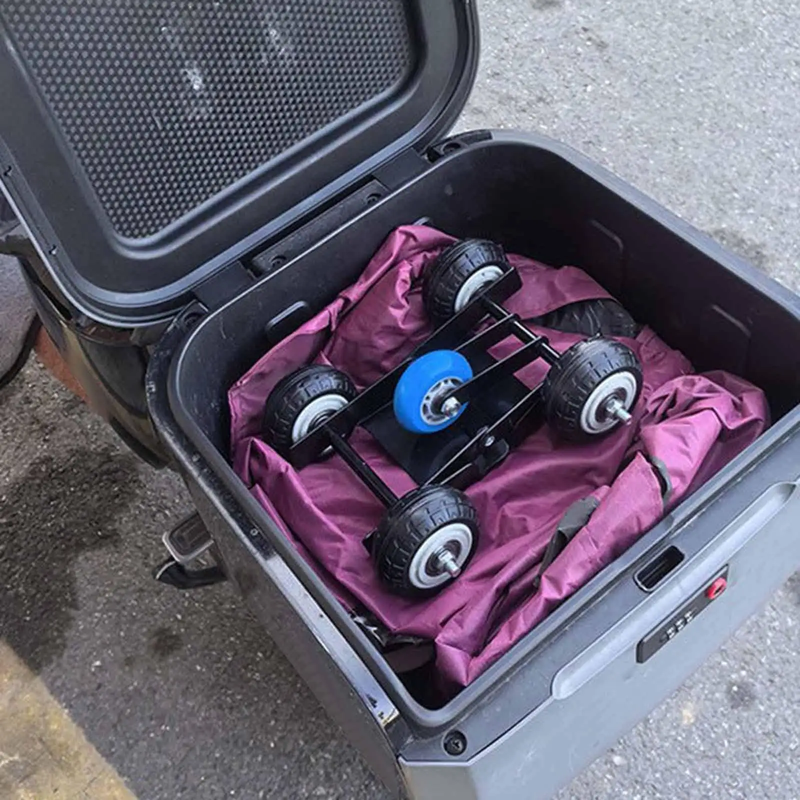 

Motorcycle Wheel Moving Dolly Tire Skate with Rubber Wheels Moving Cart Folding Tire for Travel Emergency