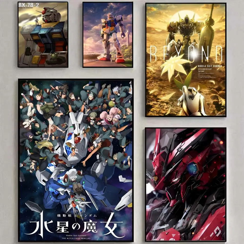 Mobile Suit G-Gundam Anime Poster HD Art Sticky Wall Wasserdicht Zuhause Wohnzimmer Schlafzimmer Bar