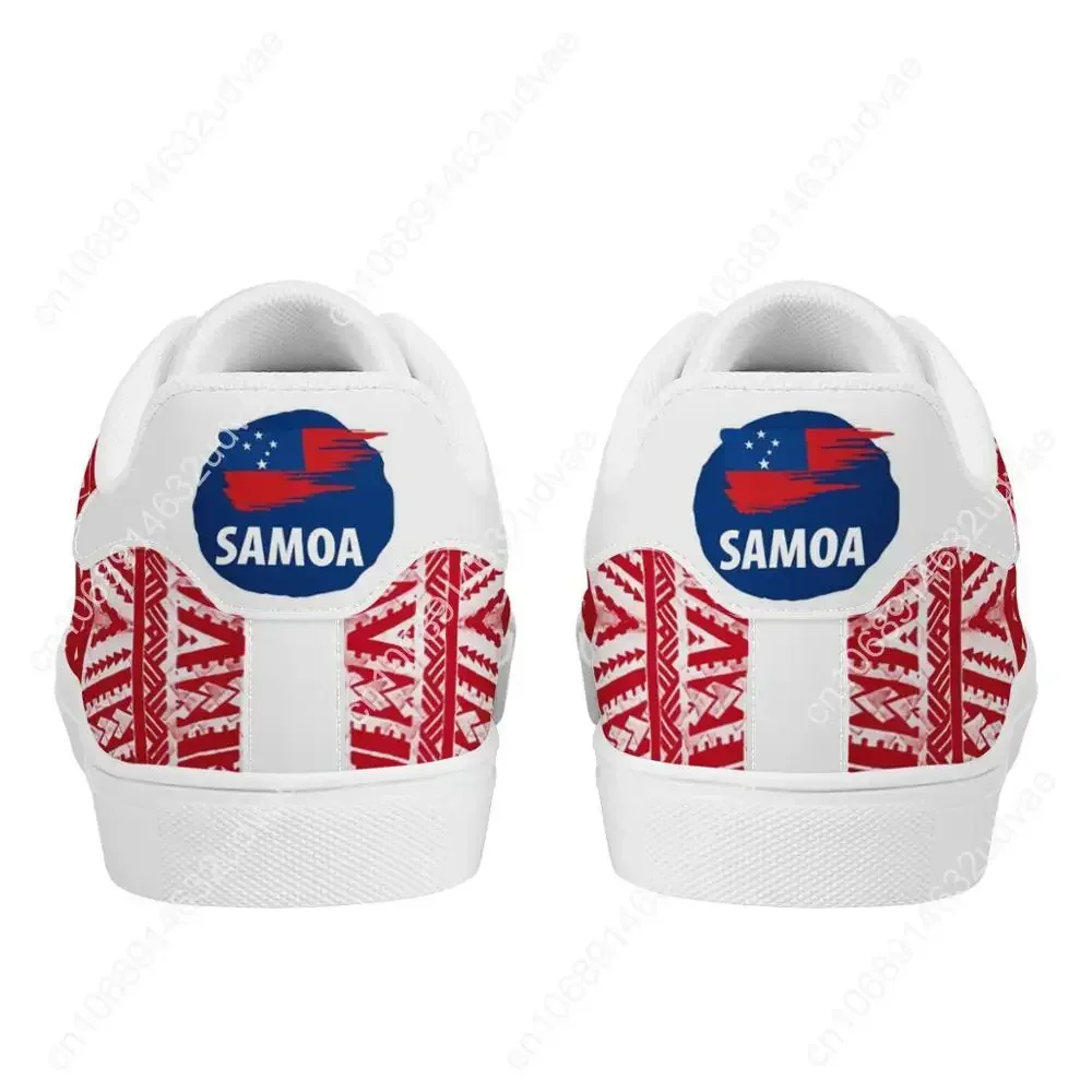 Polinezyjski Samoa Tribal Sia czerwony trampki na płaskiej podeszwie Samoa nadruk Logo modne buty sportowe do chodzenia jasna koszulka dla kobiet buty do biegania