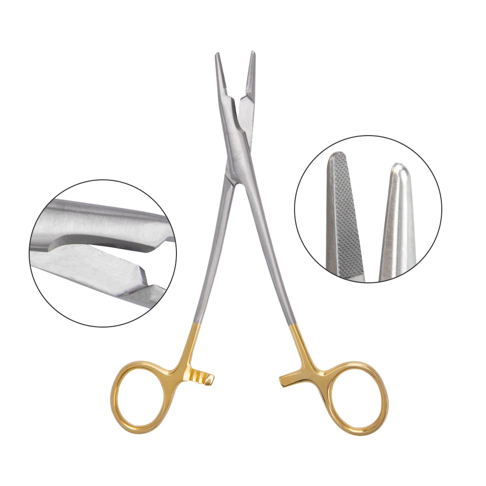 Veterinary TC Needle Holder Reusable Suture Scissors Pet Orthopedic Implants Forceps surgical instruments